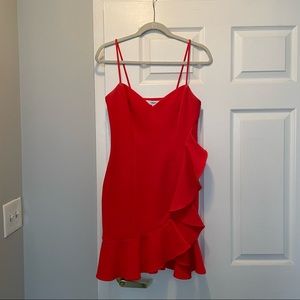 LIKELY Women's Laverna Ruffle Trim Mini Cocktail Dress - Size 4